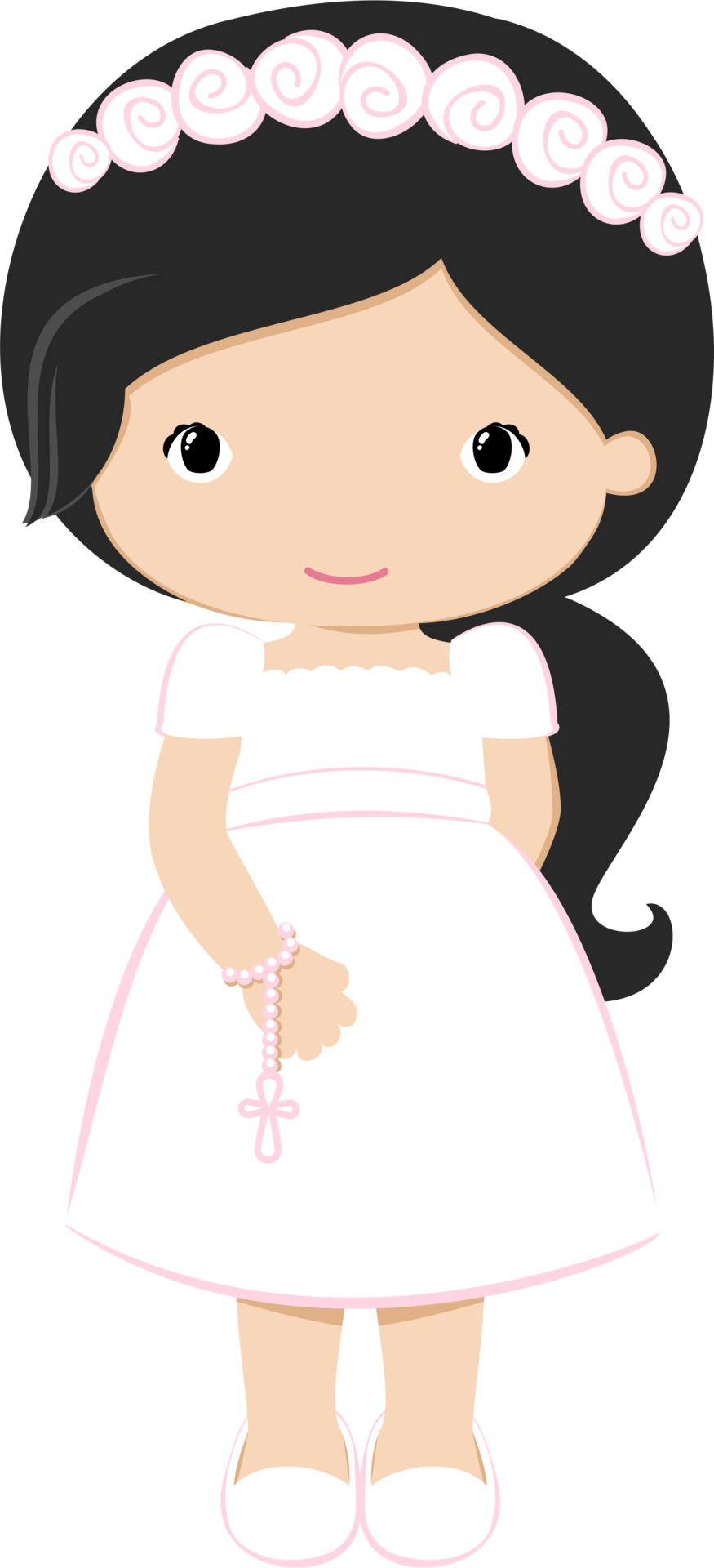 First Communion Girl Cartoon