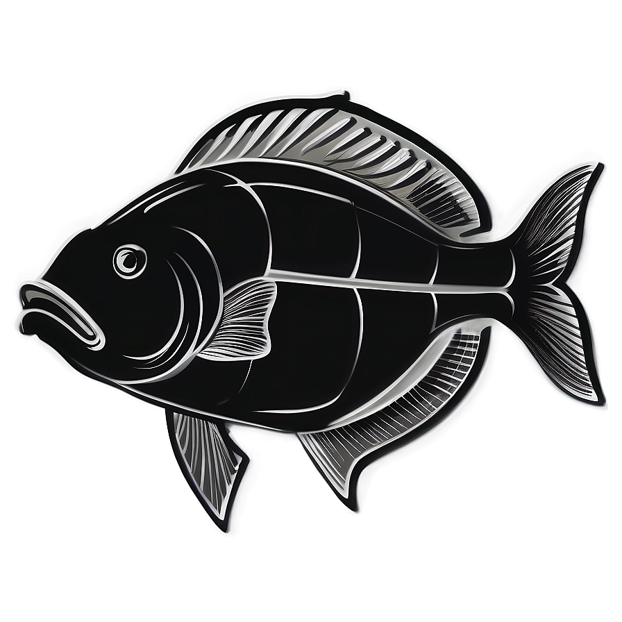 Fish Sketch Transparent Png 05262024