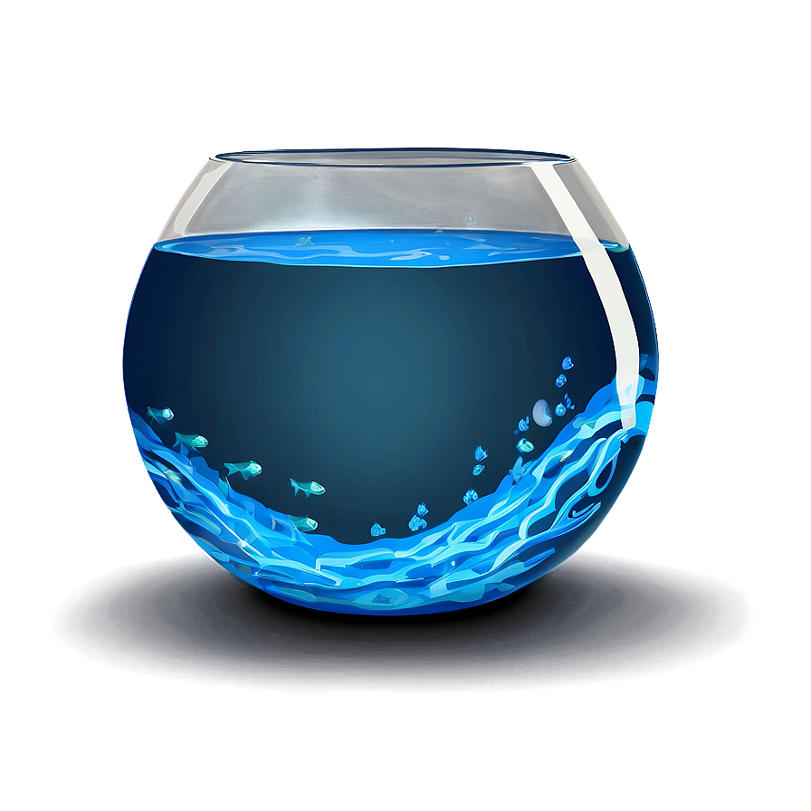 Fishbowl With Blue Water Png 06212024