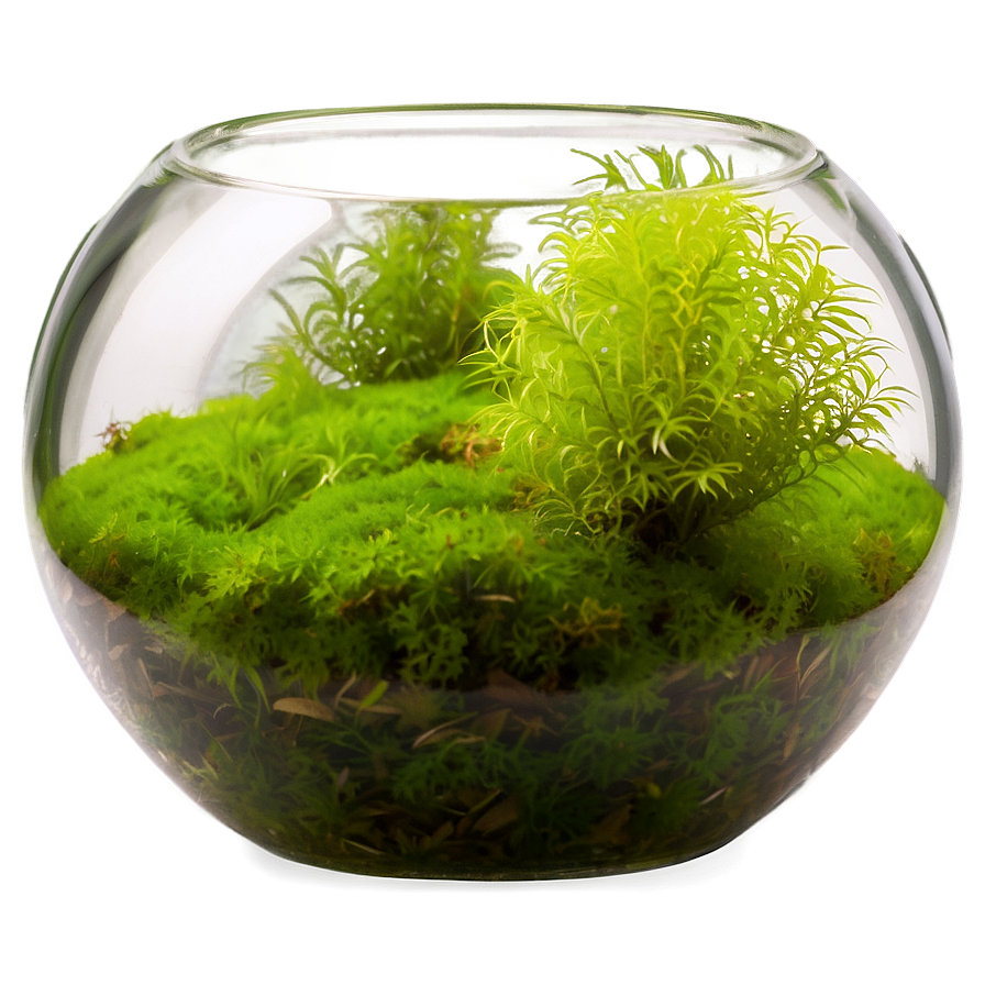 Fishbowl With Moss Balls Png Moj13