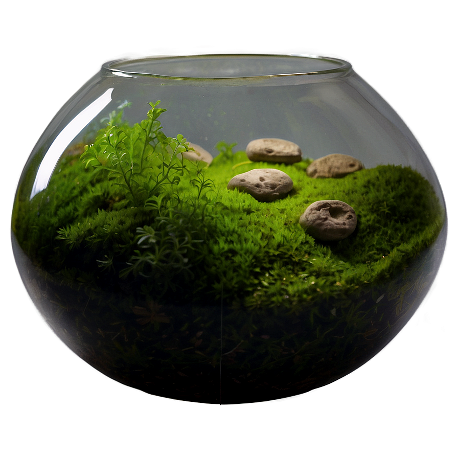 Fishbowl With Moss Balls Png Tgl