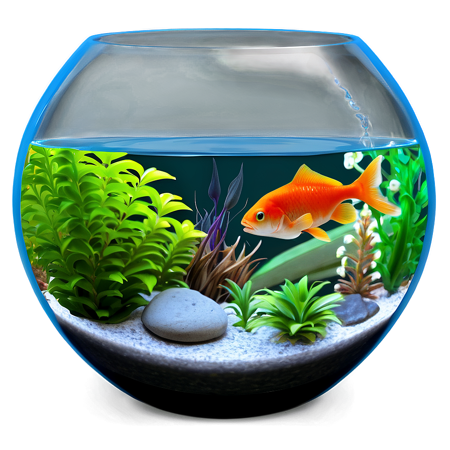 Fishbowl With Plant Png Jts62