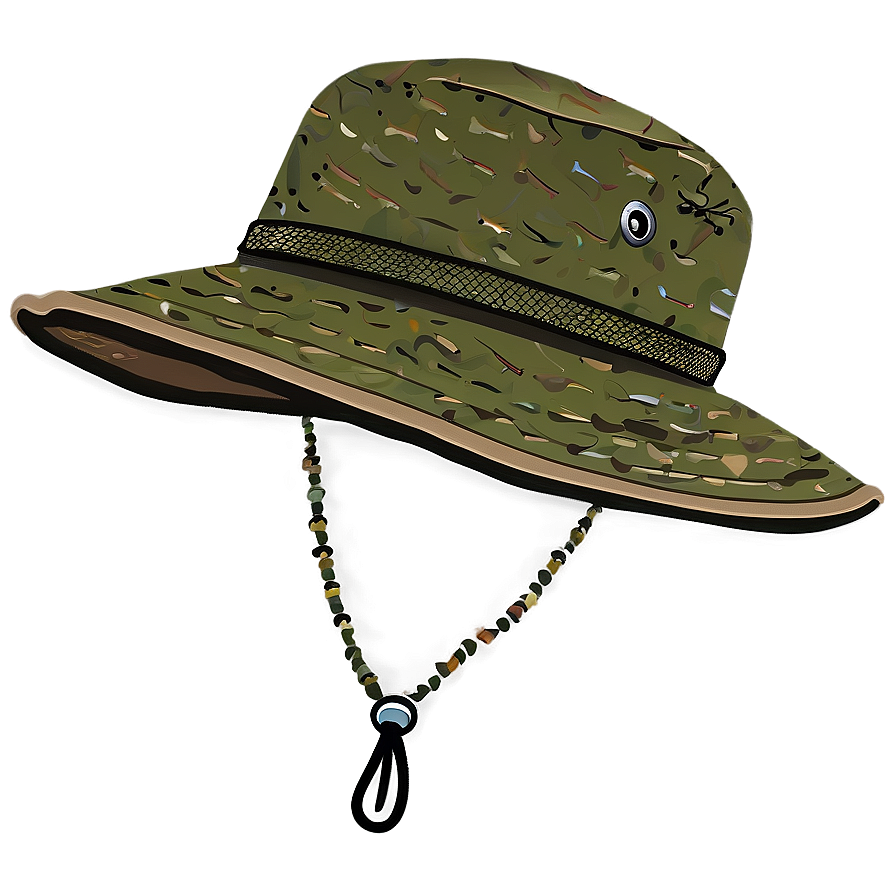 Fishing Hat With Lure Holder Png 93