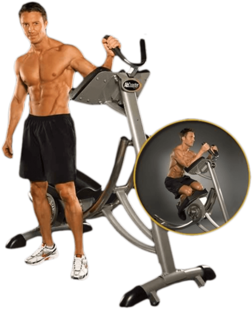 Fitness Instructor Demonstrating Stationary Bike