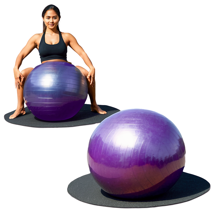 Fitness Yoga Ball Workout Png Bdb92