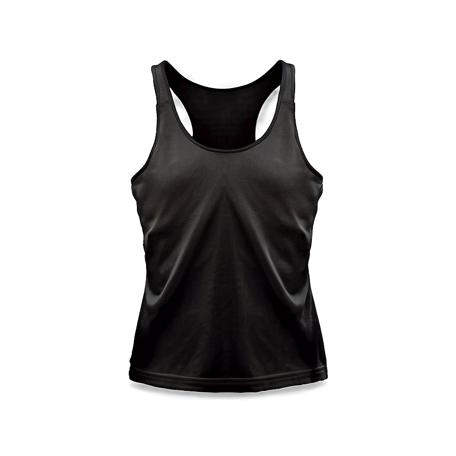 Fitted Black Tank Top Png Rcl