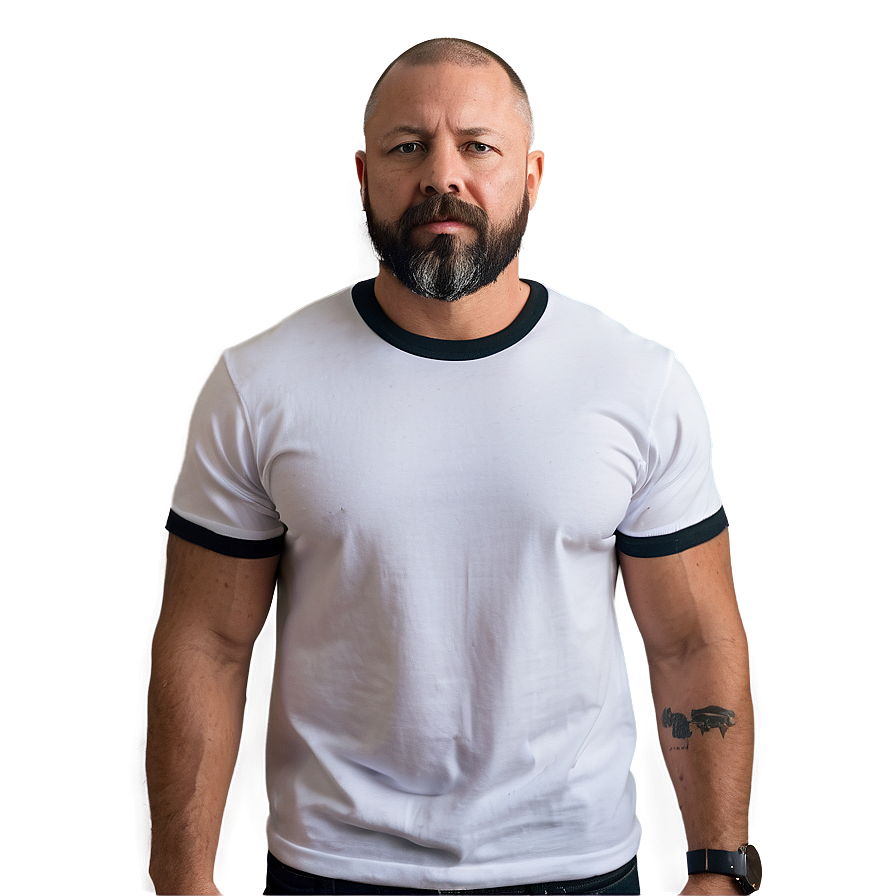 Fitted White T-shirt Png Vvj10