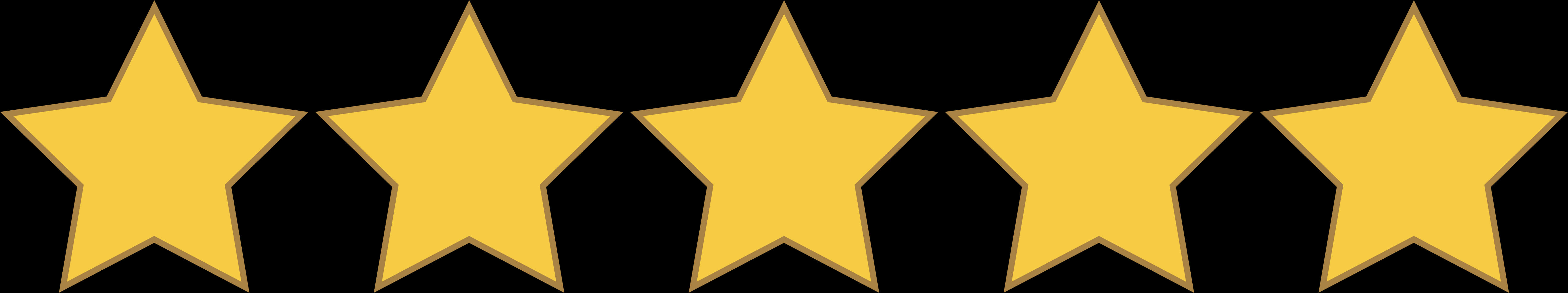 Five Gold Stars Rating