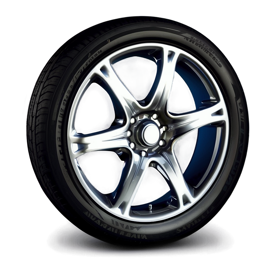 Five-spoke Car Wheel Png Djf