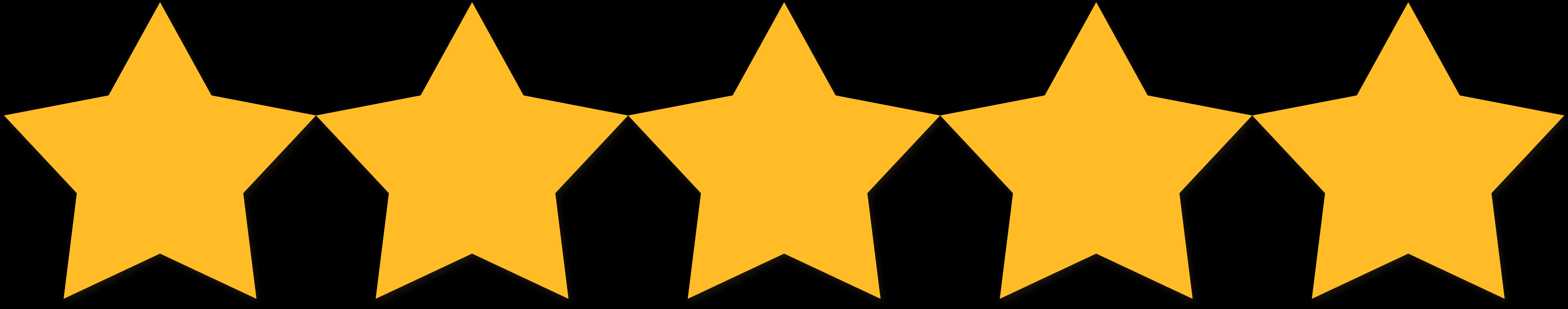 Five Star Rating Golden Graphic