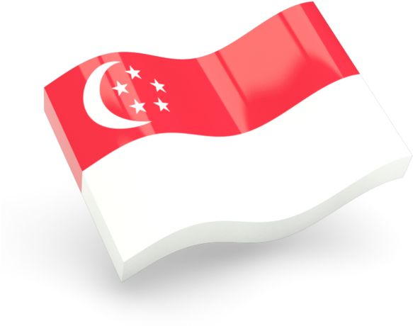 Flagof Singapore Waving