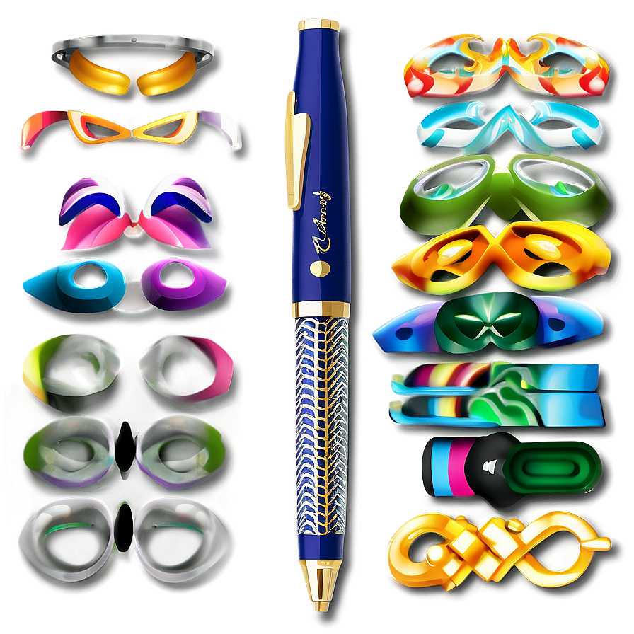 Flair Pen Assortment Png 06292024