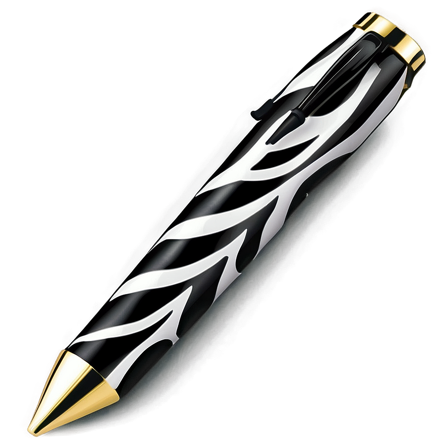 Flair Pen Zebra Print Png Obk99