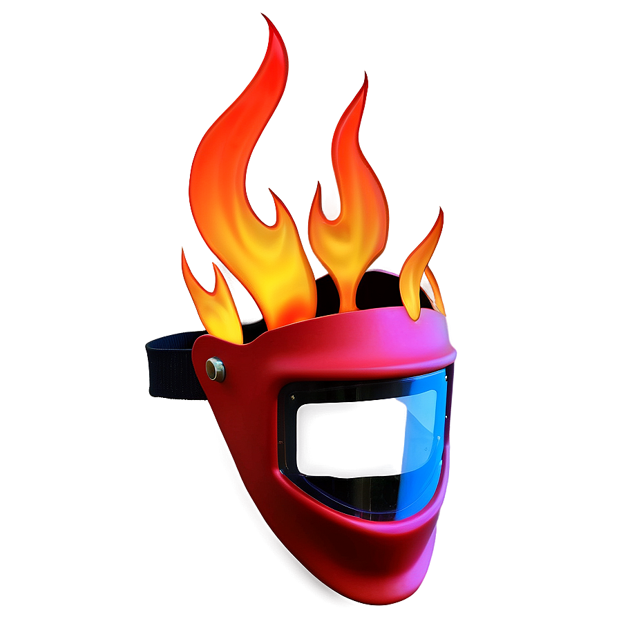 Flame Design Welding Helmet Png 22