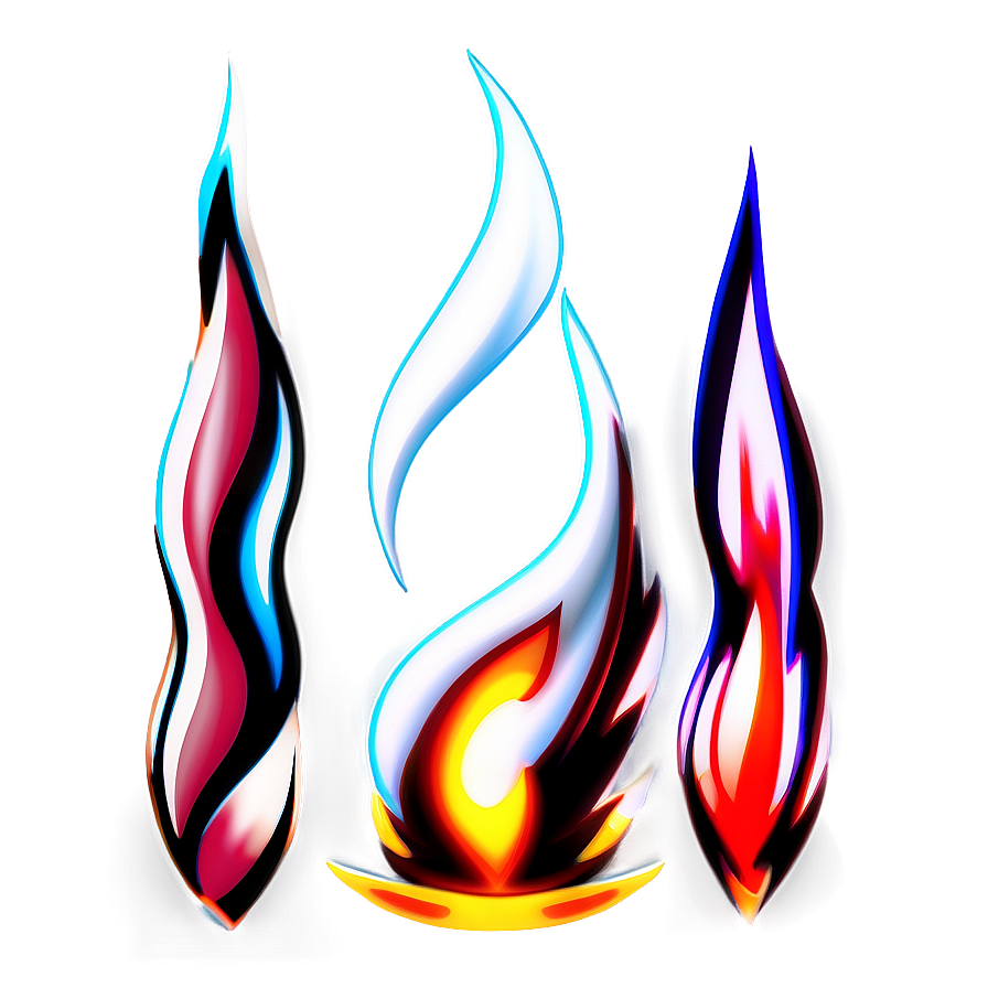 Flame Icon Set Png Wck