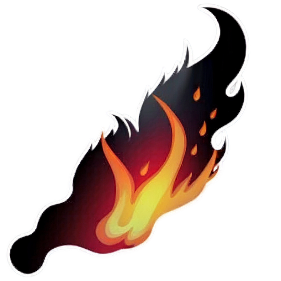 Flame Silhouette Png 05042024