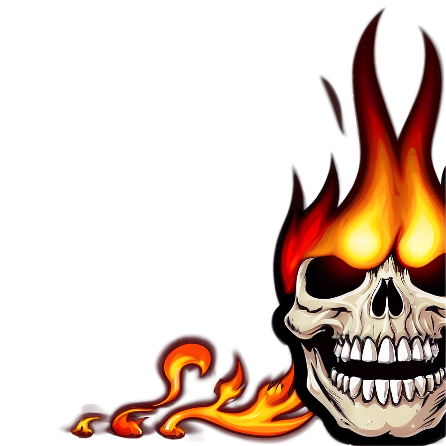 Flame Skull Png Cgr