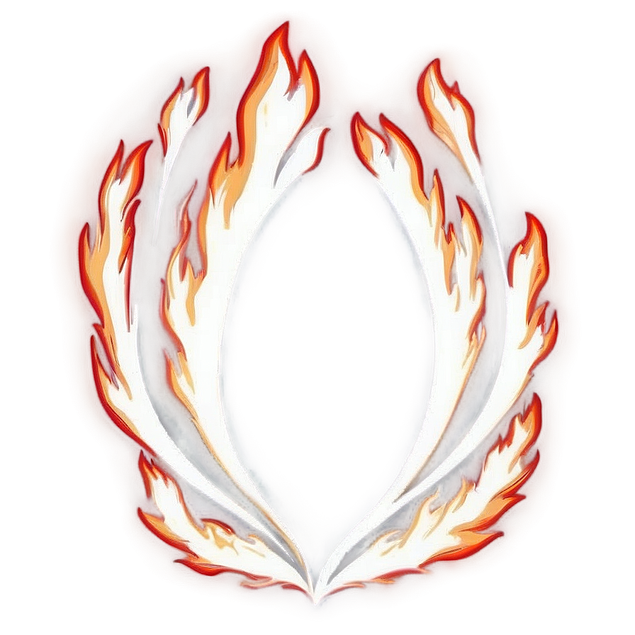 Flame Stroke Border Png Ddn85