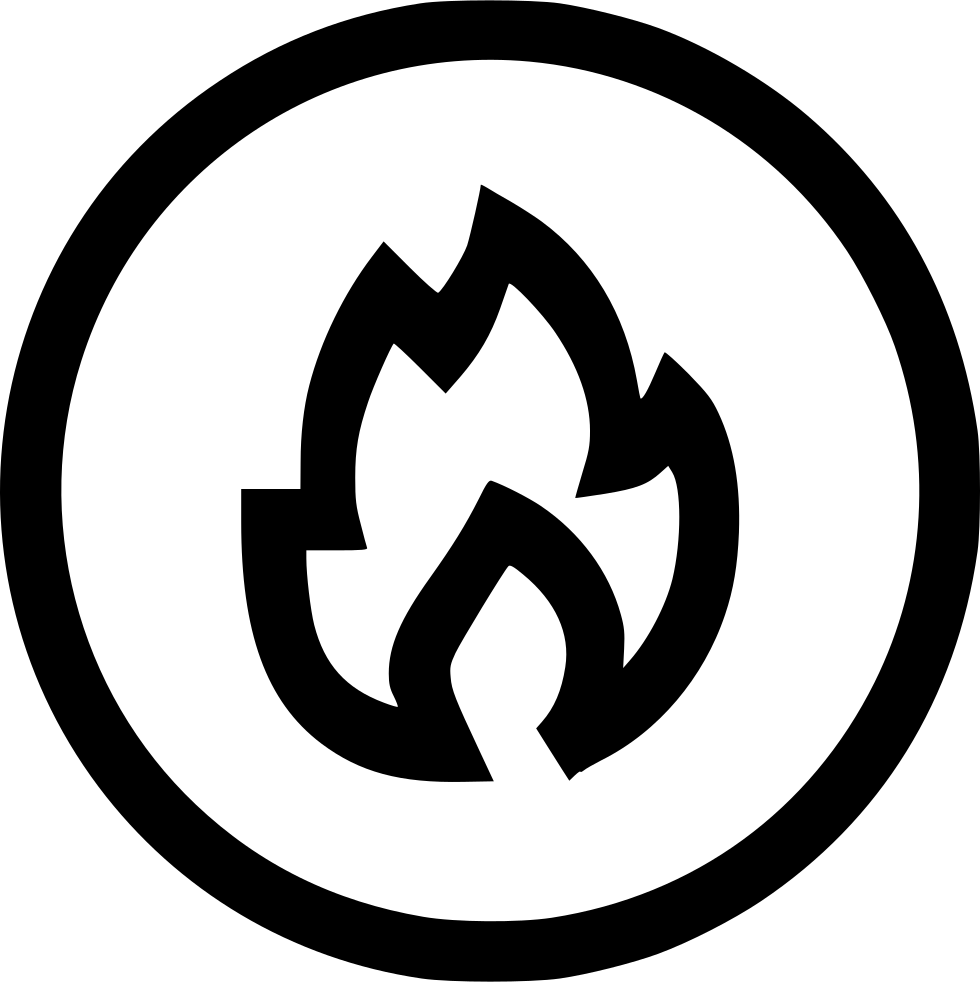 Flame Symbol Graphic