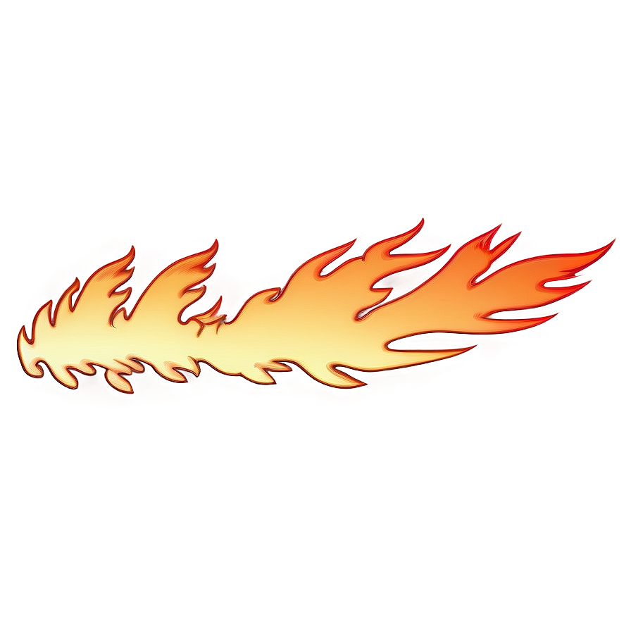 Flaming Border Silhouette Png Mhj