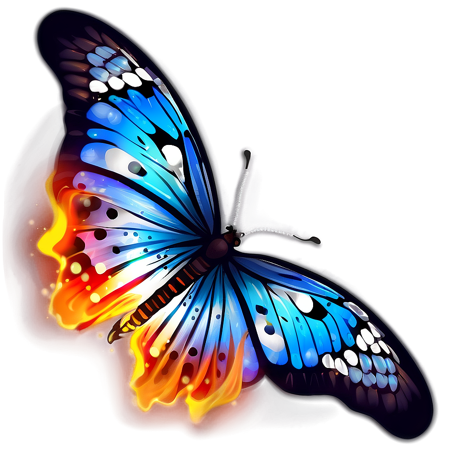 Flaming Butterfly Png Tuq