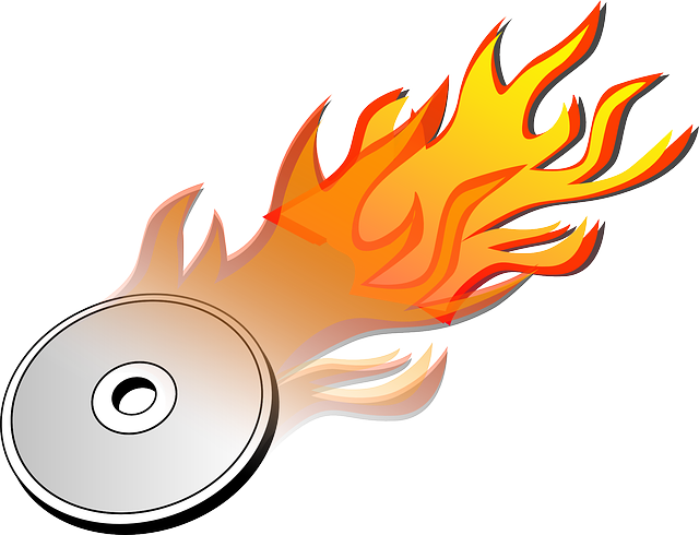 Flaming Disc Graphic