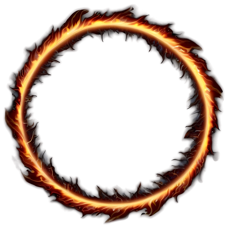 Flaming Halo Circle Png 54