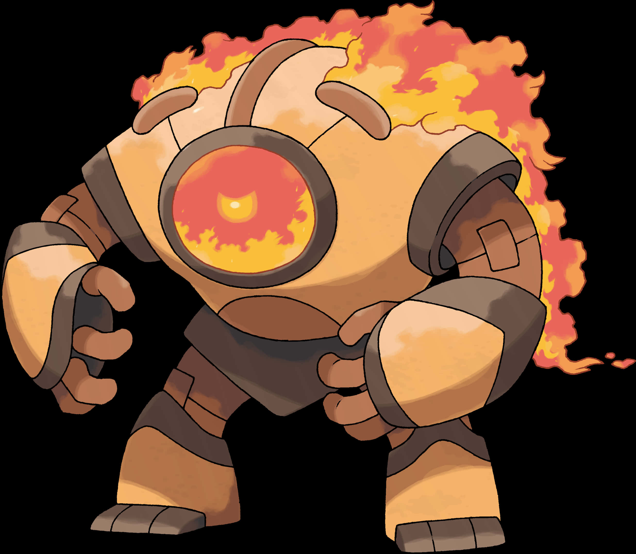 Flaming_ Legendary_ Pokemon_ Regirock