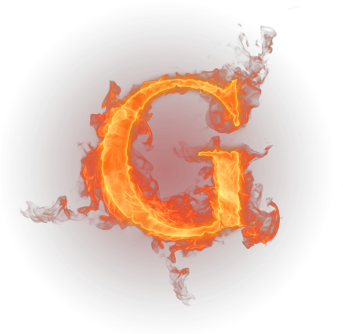 Flaming Letter G