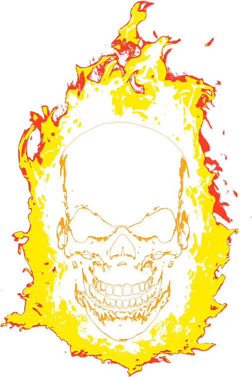 Flaming_ Skull_ Artwork