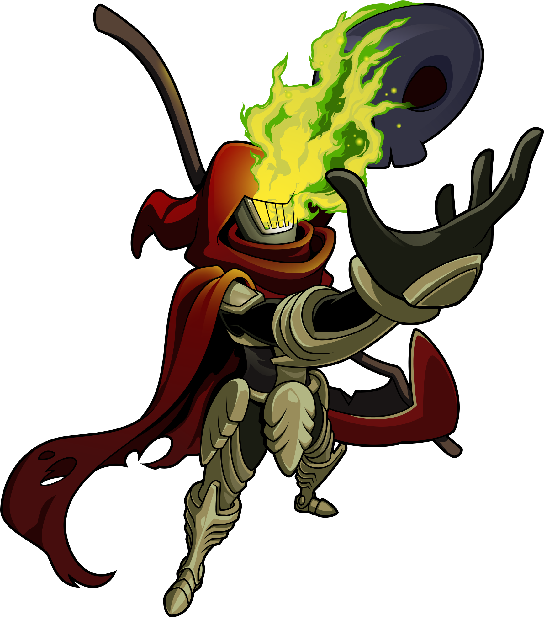 Flaming_ Skull_ Knight_ Illustration