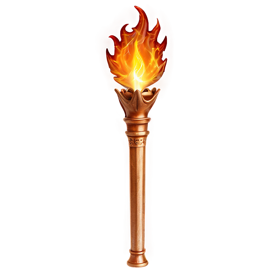 Flaming Torch Png B