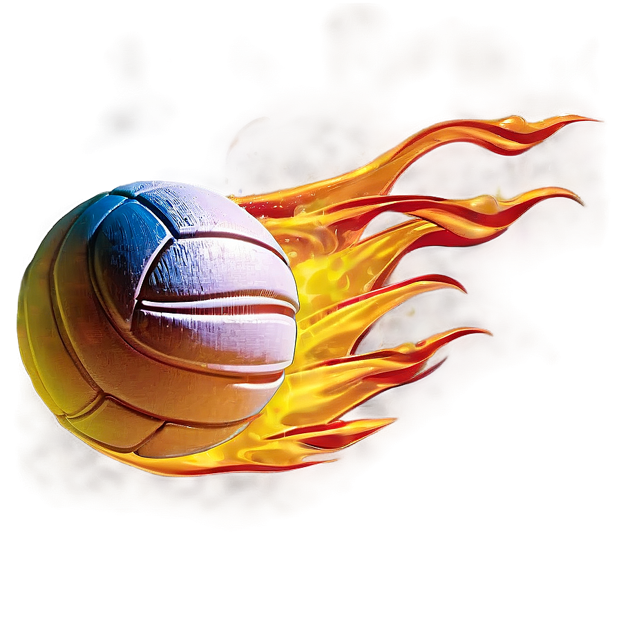 Flaming Water Polo Ball Png Fqb