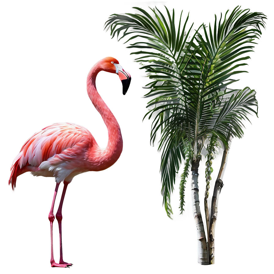 Flamingo Tropical Jungle Png Ait