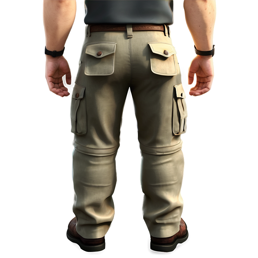 Flap Pocket Cargo Pants Png 7