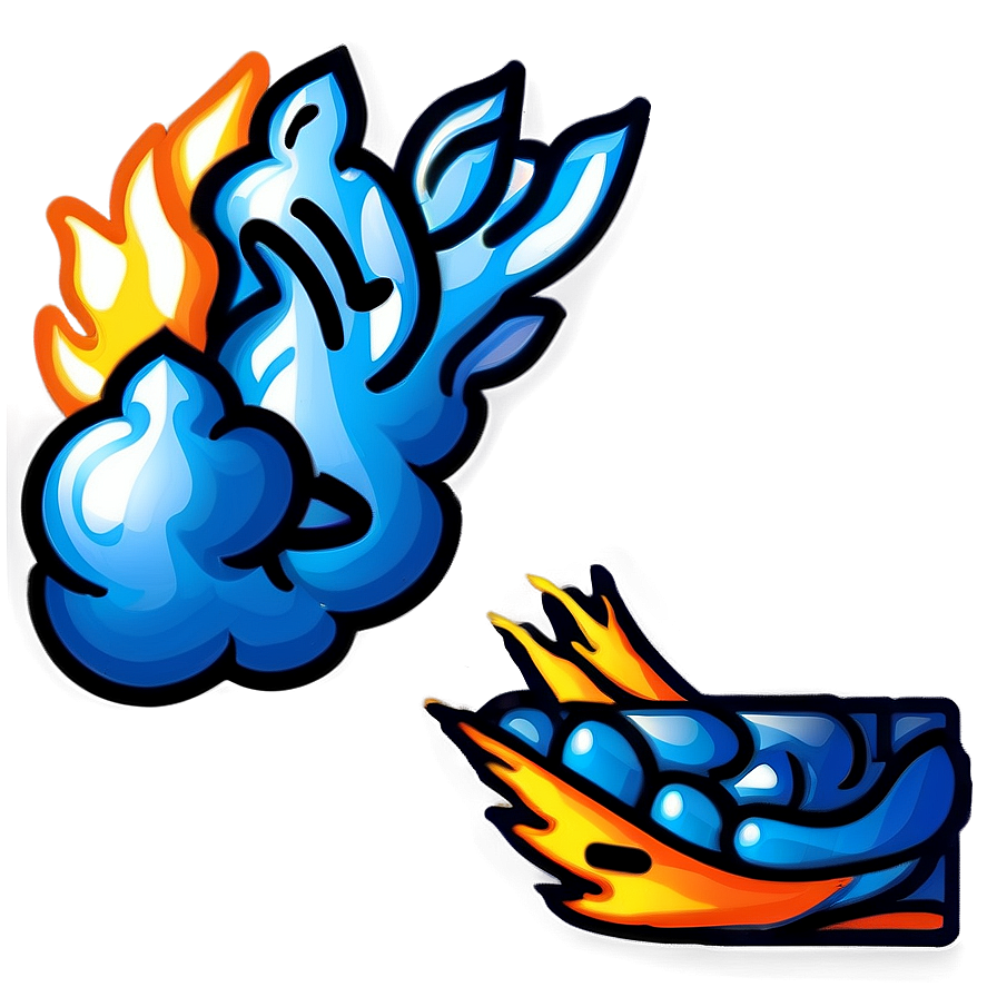 Flare Fire Emoji Design Png 05042024