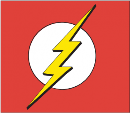 Flash_ Symbol_ Red_ Background