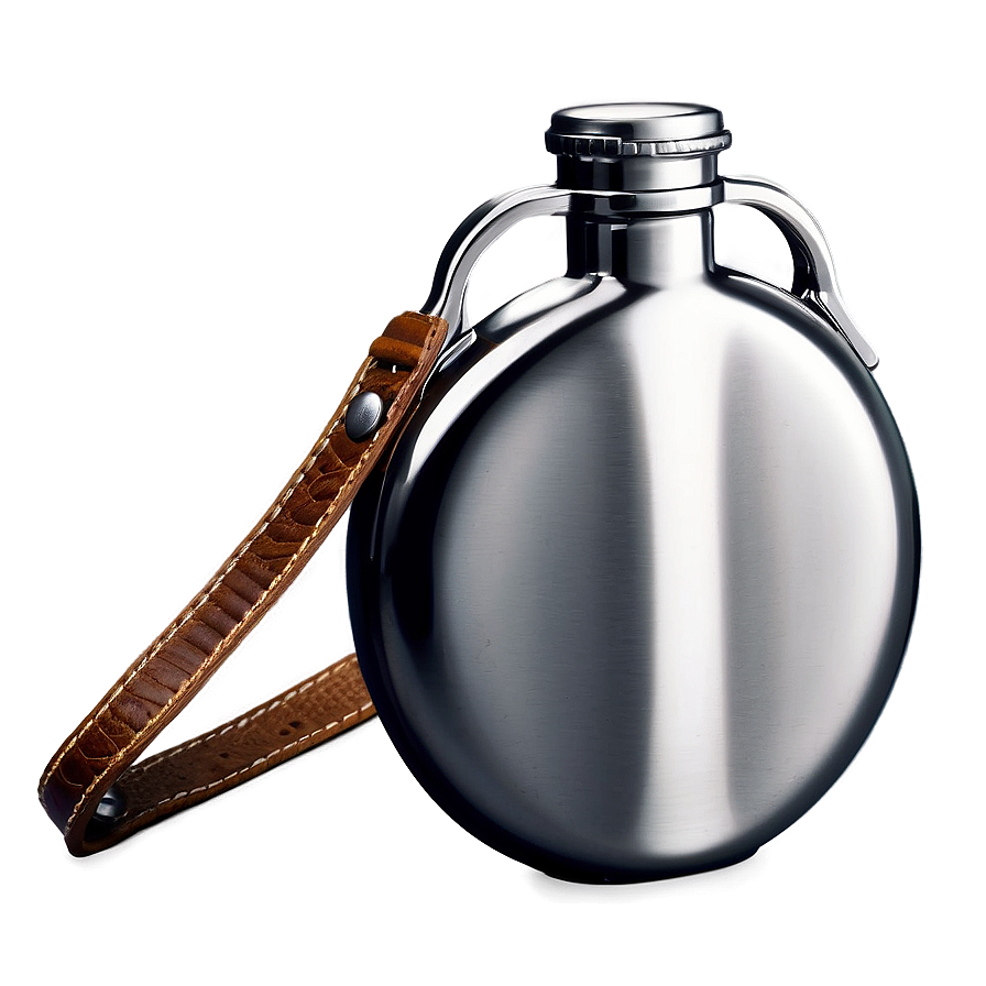 Flask With Strap Png 06122024