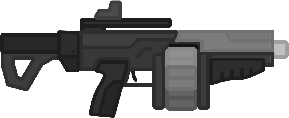 Flat Design Assault Rifle