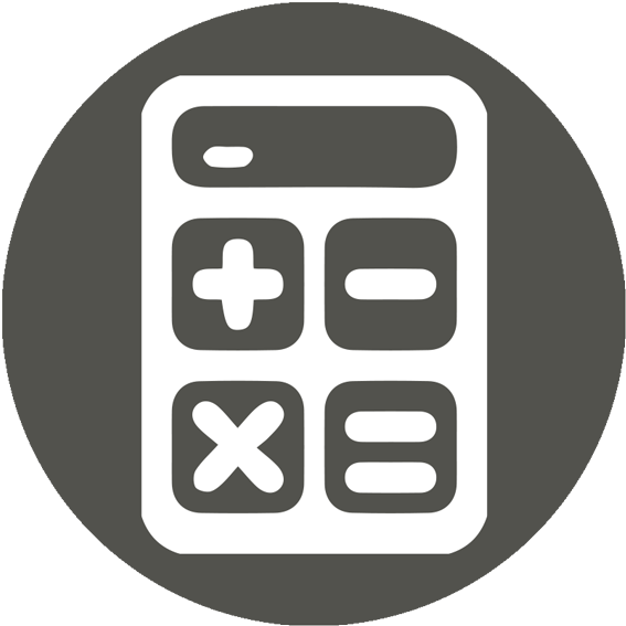 Flat Design Calculator Icon