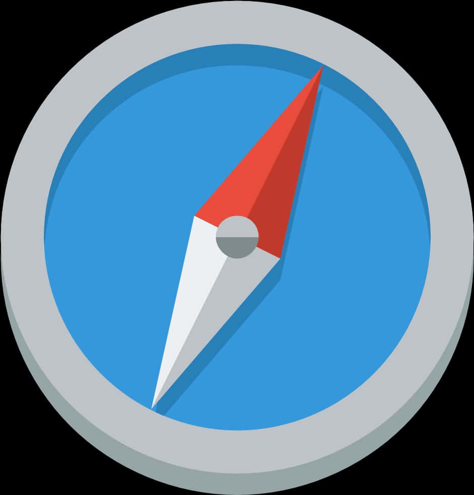 Flat Design Compass Illustration