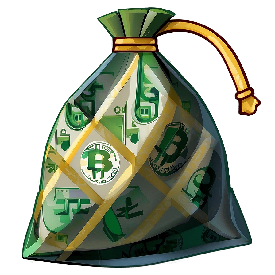 Flat Design Moneybag Png 5