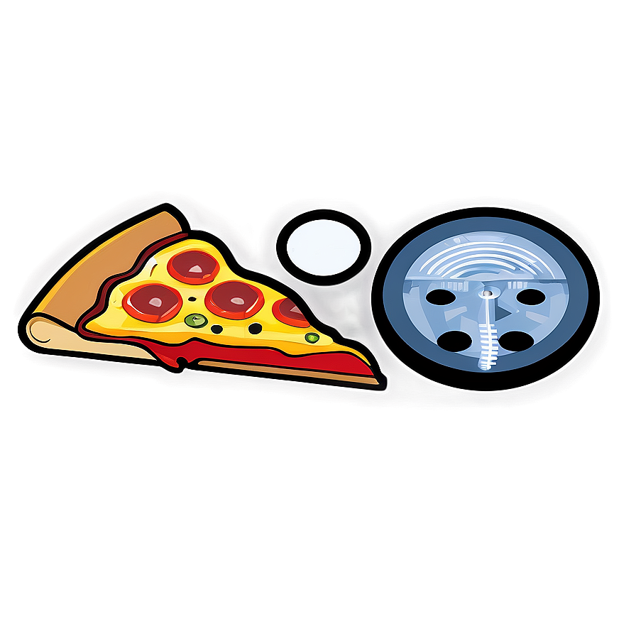 Flat Design Pizza Vector Png Med2