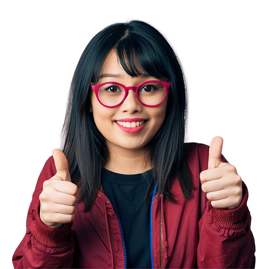 Flat Design Thumbs Up Icon Png 05042024