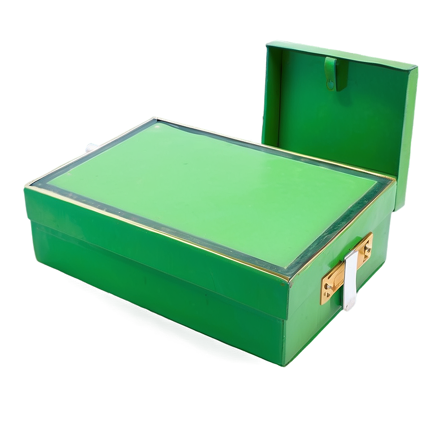 Flat Green Box Png Oml