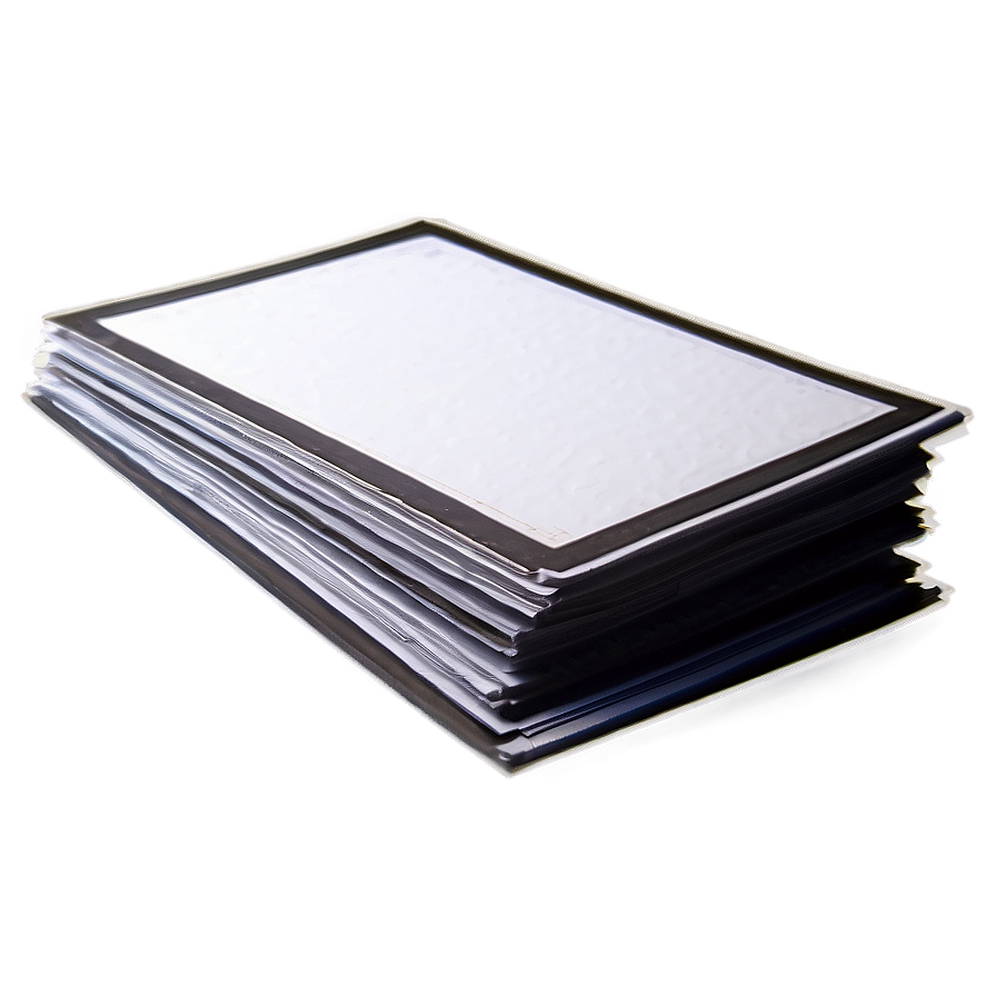 Flat Paper Stack Png Qqp