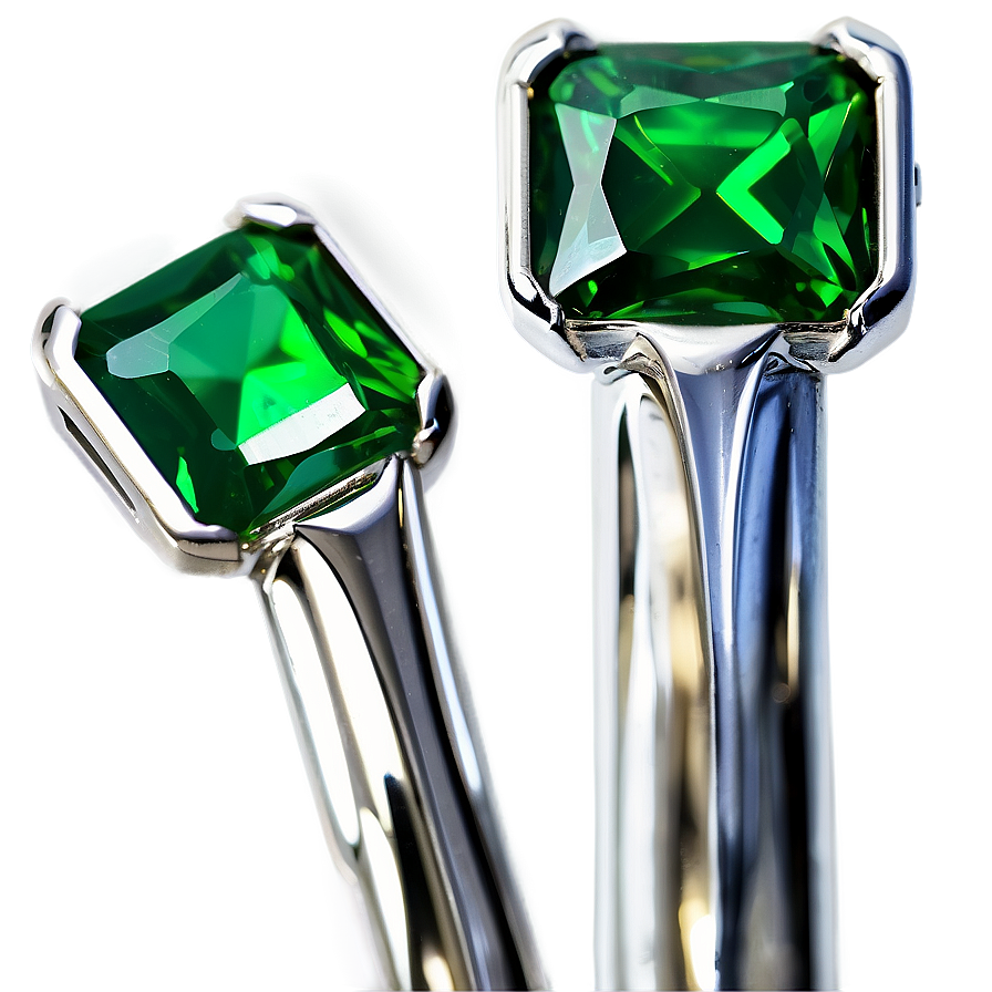 Flawless Emerald Solitaire Png 06122024