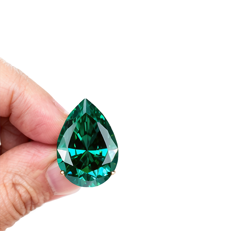 Flawless Emerald Solitaire Png Pmk