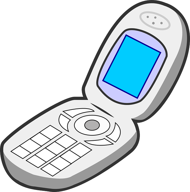 Flip Phone Vector Illustration