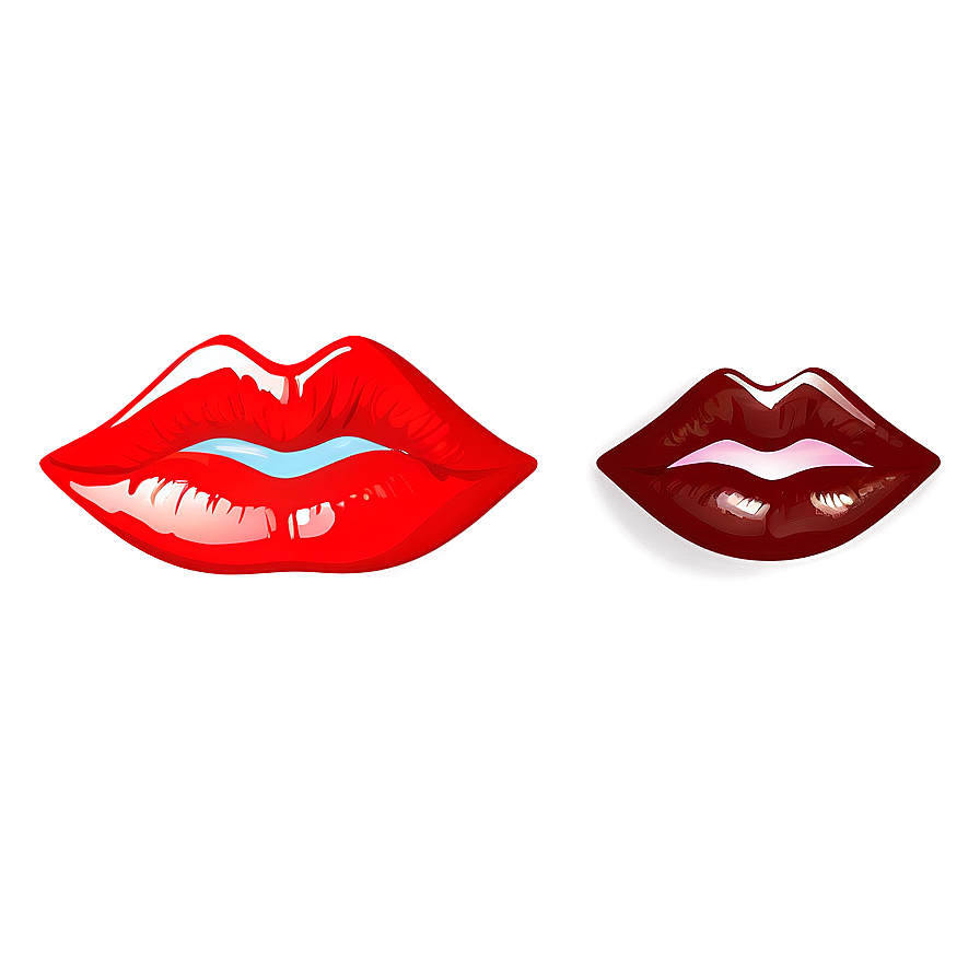 Flirty Red Lips Wink Png 06112024